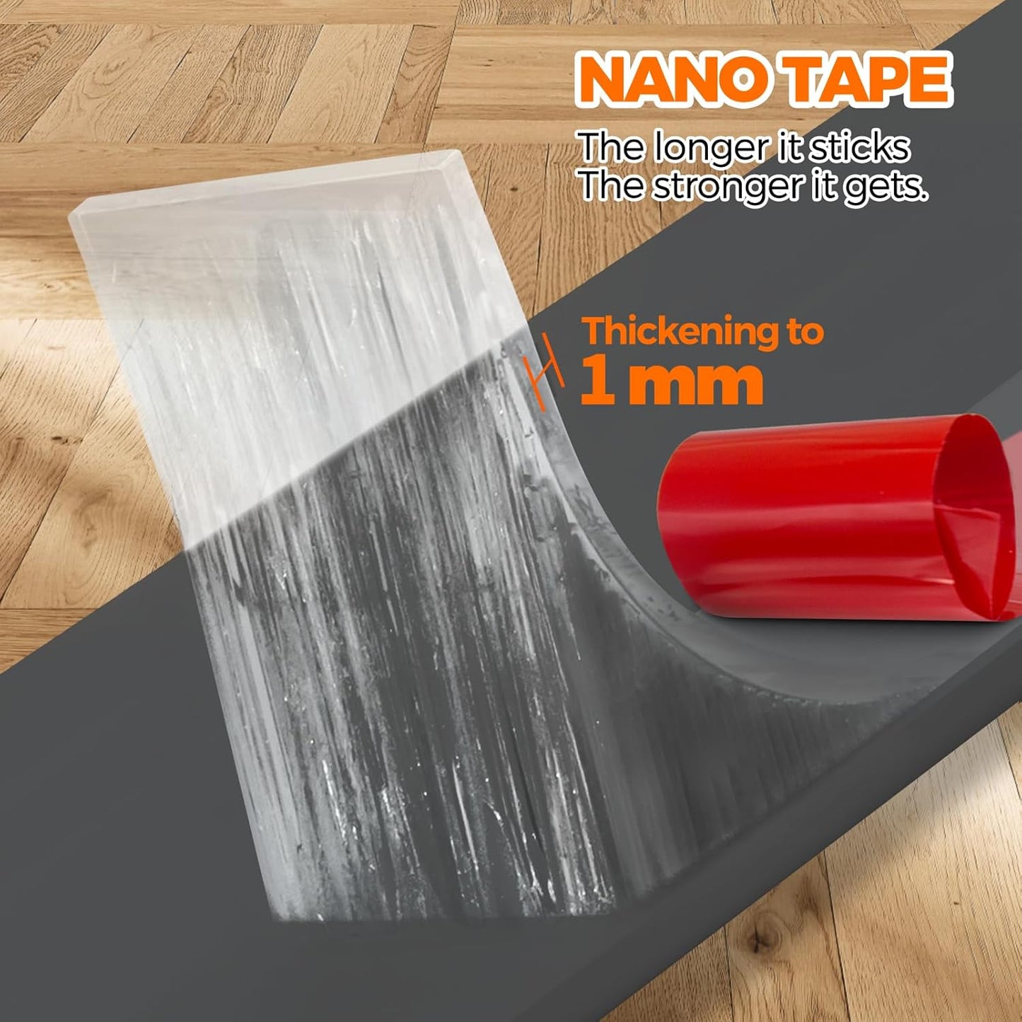 Holikme Door Draft Stopper Under Door Draft Blocker Insulator Door Sweep Weather Stripping Noise Stopper Strong Adhesive, Gray