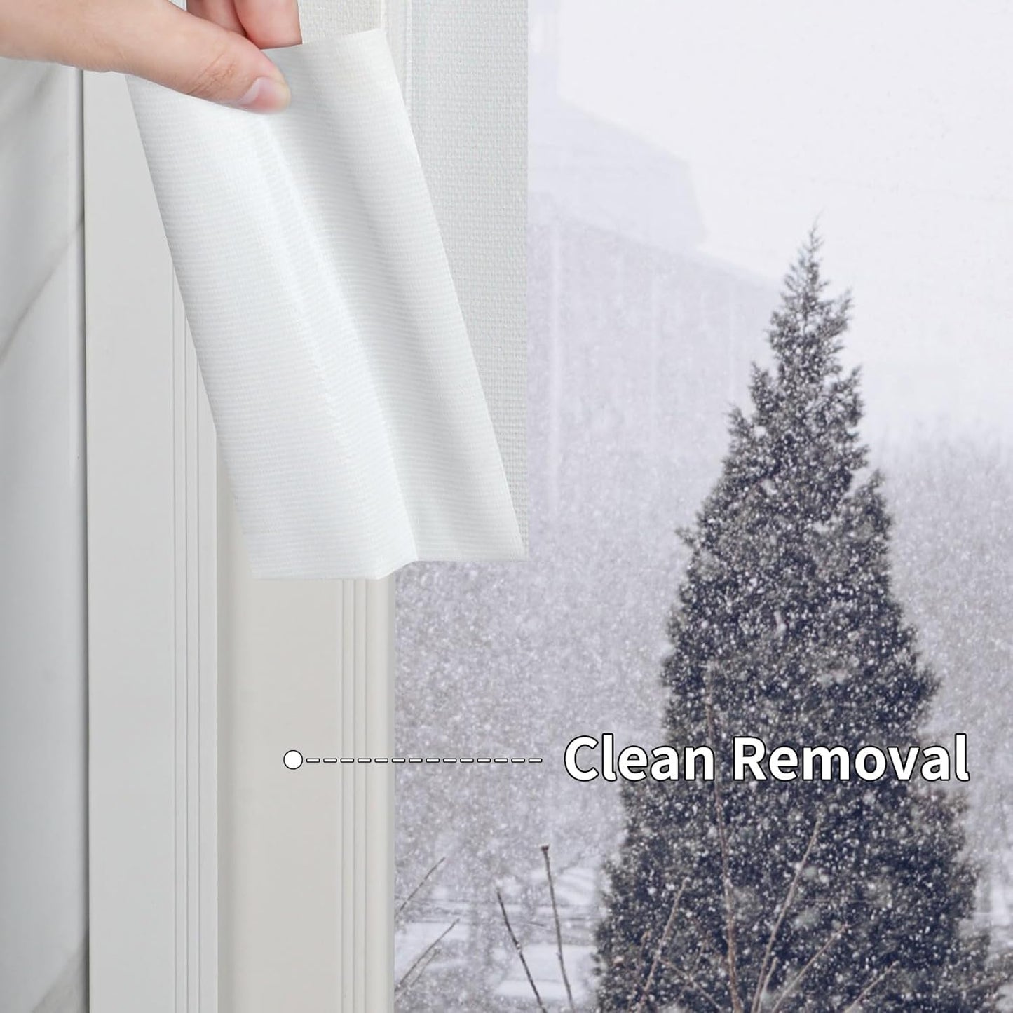 Cloth Duct Window Seal Strip Tape for Winter, 2.75in x 66FT, Weather Stripping Sealing Insulation Tape for Door, Weather Tape for Windows to Keep Cold Out, Window Sealer Draft Blocker