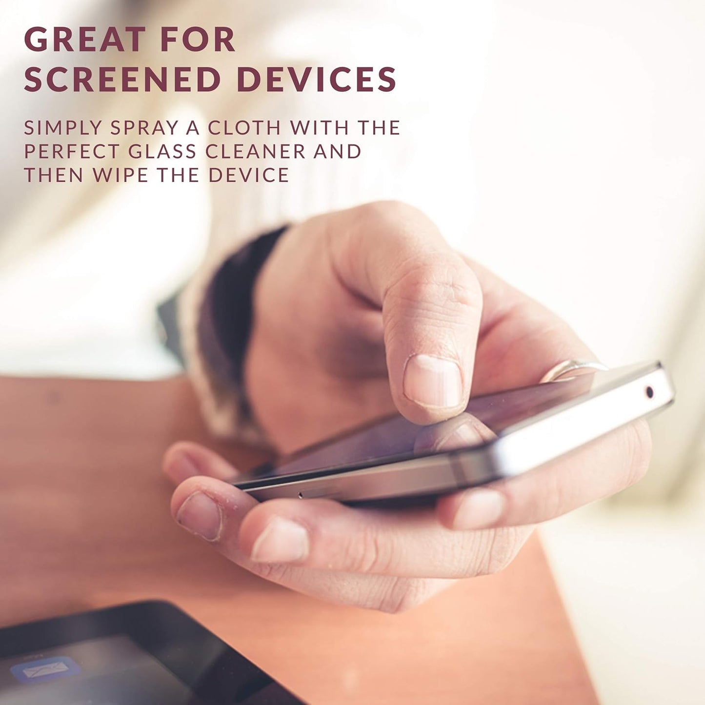 HOPE'S Perfect Glass Cleaner, Streak-Free, Ammonia-Free Window, Mirror, Screen, and Shower Door Cleaner, Indoor and Outdoor Glass Surfaces, 32 Fl Oz Spray Bottle and 67.6 Fl Oz Refill, Pack of 1