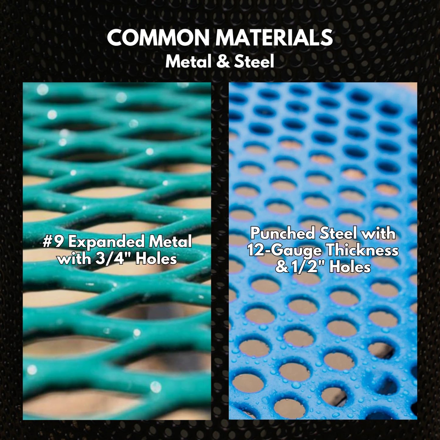 COATEDOUTDOORFURNITURE Coated Outdoor Furniture 32-Gallon Heavy-Duty Expanded Metal Round Trash Receptacle, Commercial Outdoor Waste Bin with Liner & Dome Lid – Made in America (Textured Orange)