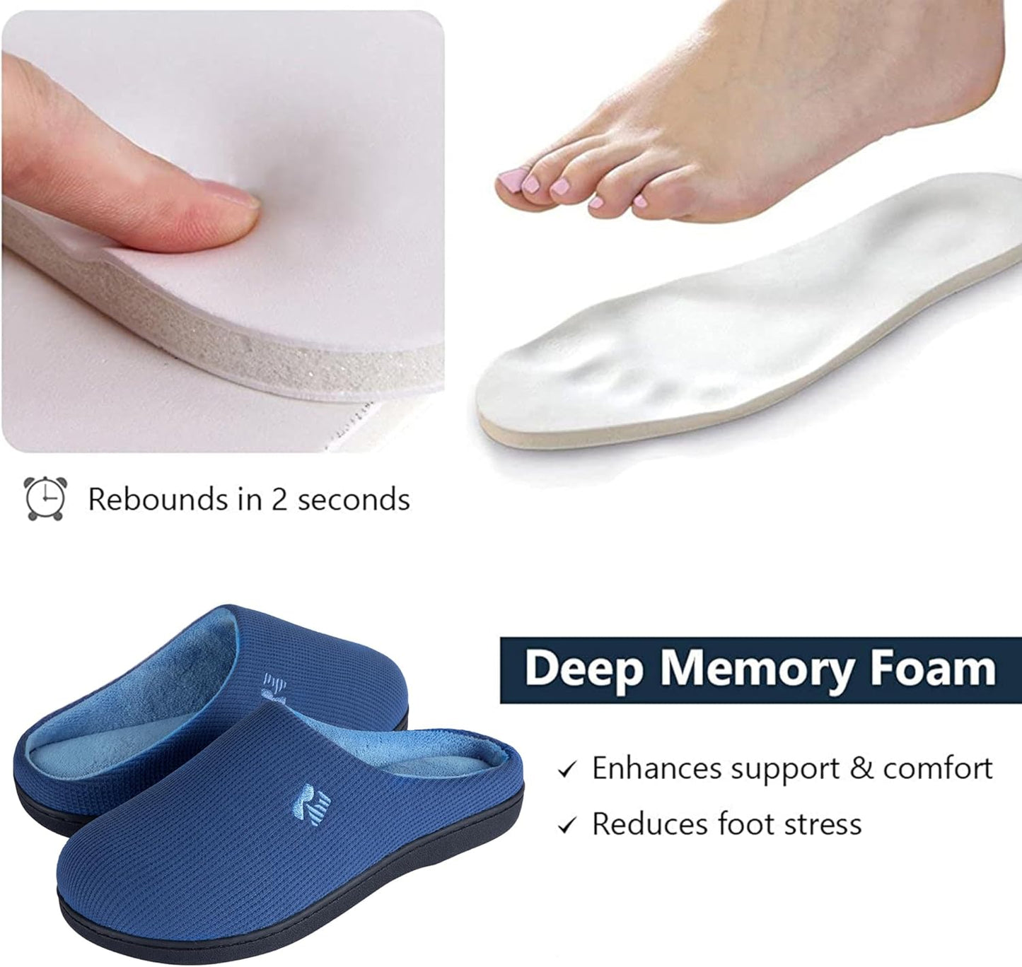 RockDove Women's Original Two-Tone Memory Foam Slipper