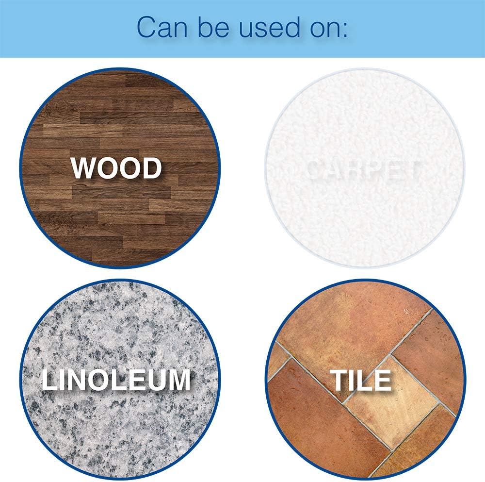 SOFTTOUCH 4723995N Heavy Duty 3 Inch Felt Furniture Pads to Protect Hardwood Floors from Scratches, Linen, 16 Count