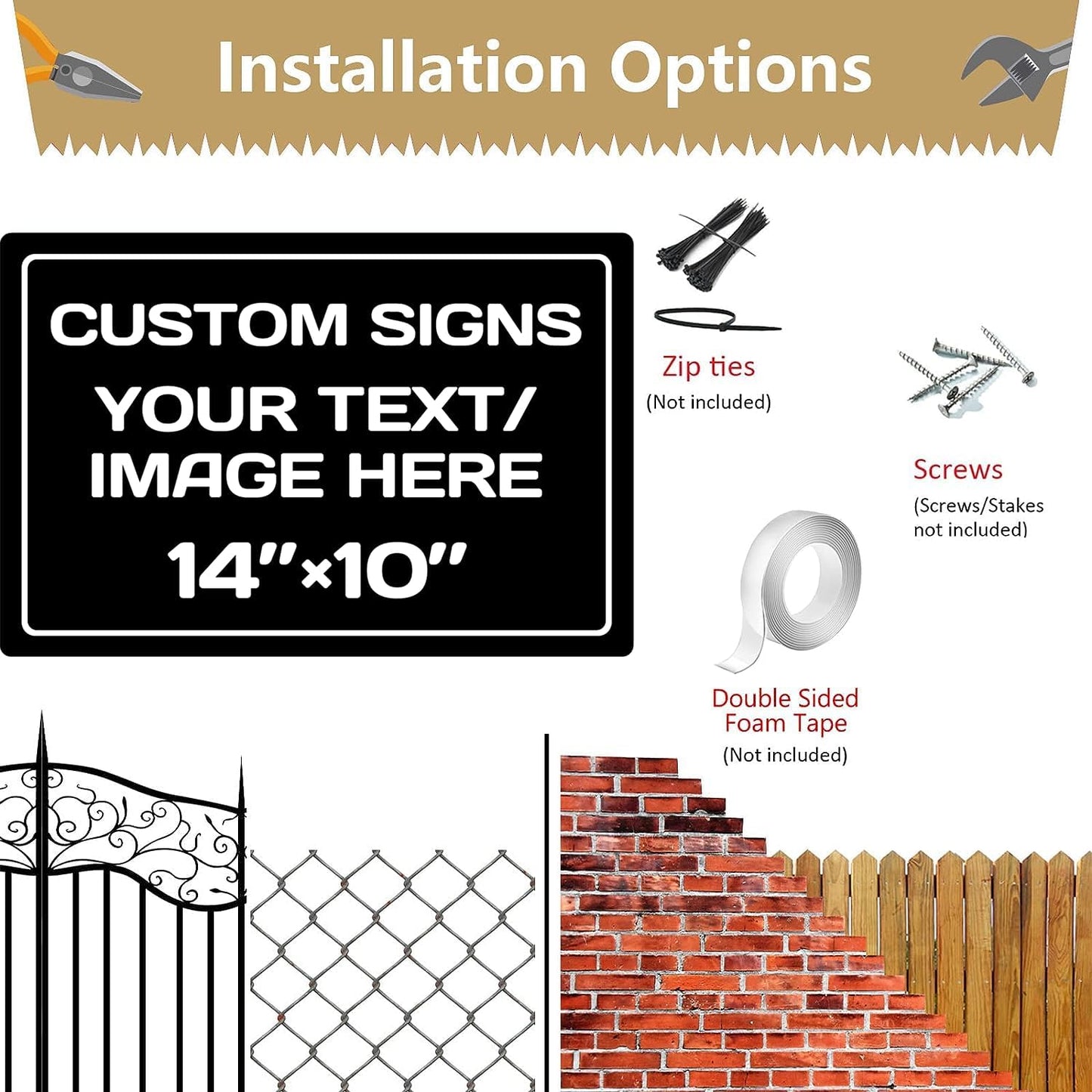 custom signs,Aluminum Weatherproof Metal Sign Multiple Sizes Custom Personalized Text And picture Here,hazard sign,garden sign,custom door sign,Customised business signs