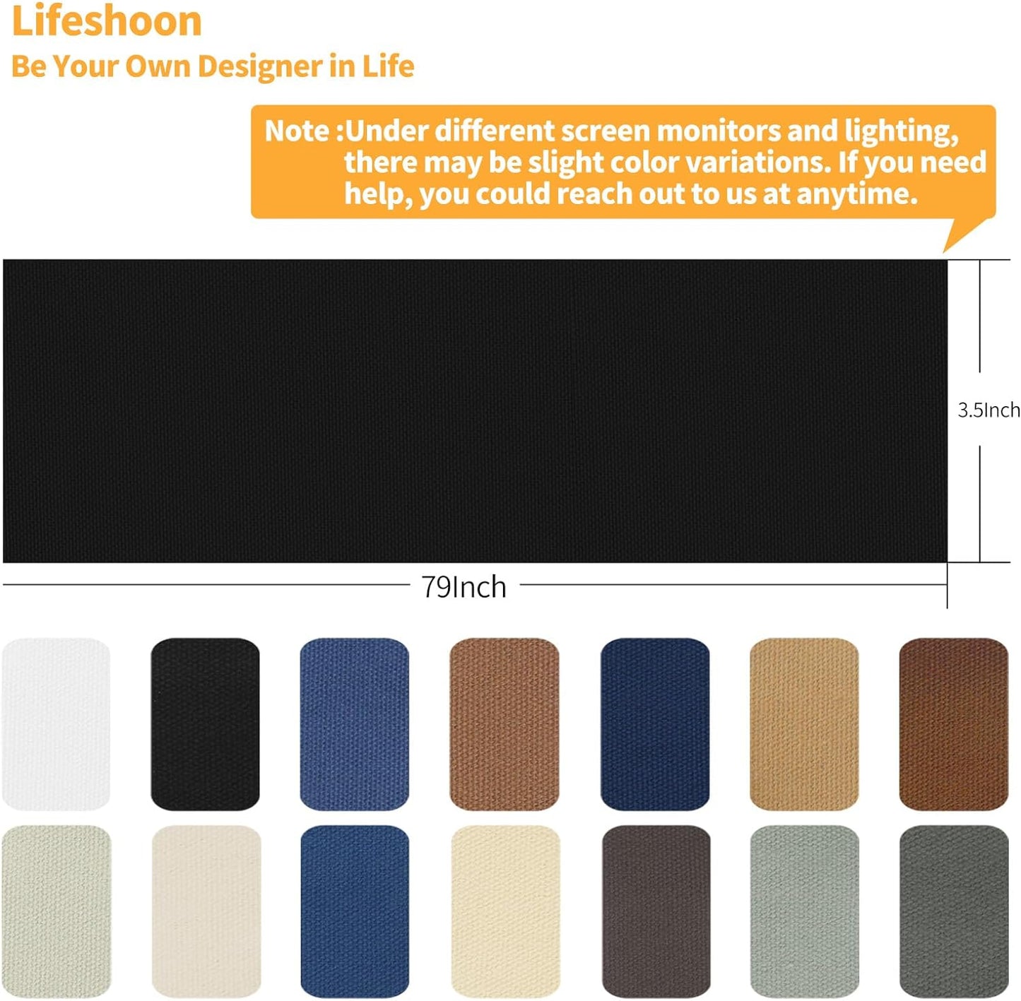 Fabric Repair Patches, Canvas Self-Adhesive Fabric Patches Tape Durable, DIY Large Canvas Repair for Sofa, Couches, Furniture, Chair, Clothing （3.5X79 Inch, White）