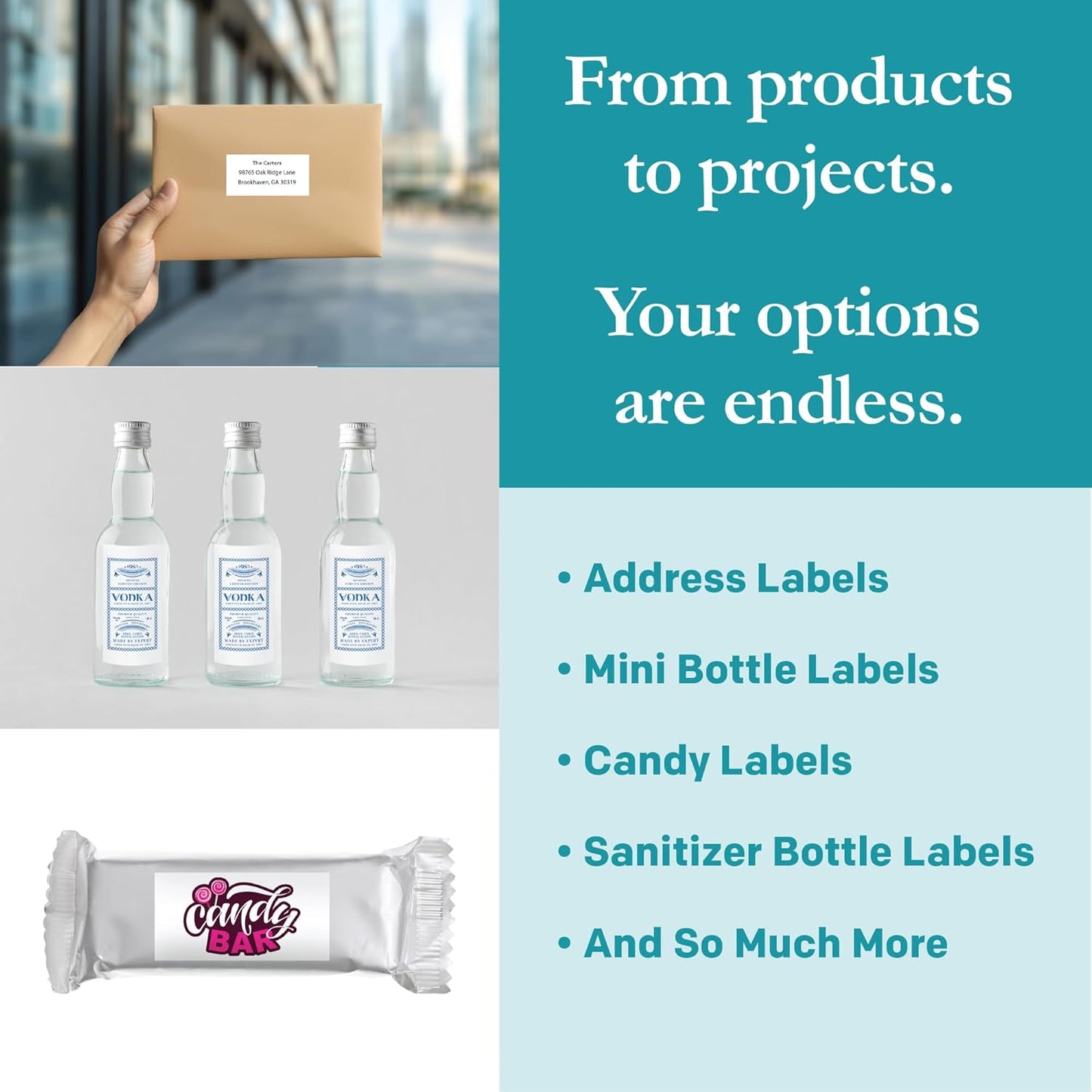 Premium Label Supply White Sticker Bottle Labels – 3" x 1.5" – Laser/Inkjet Compatible – (14 per Sheet), 1000 Sheets – 14,000 Total Adhesive Labels