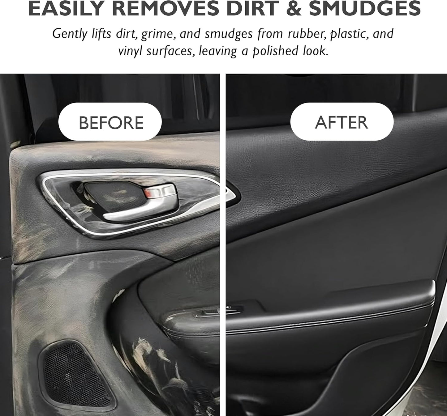 Interior Cleaner Cleans and Shines Rubber, Plastic, and Vinyl | All-Purpose Interior Cleaner for Dashboards, Door Panels, and More | Dries Quickly to a Non-Stick Finish (16 Fl Oz (Pack of 1))
