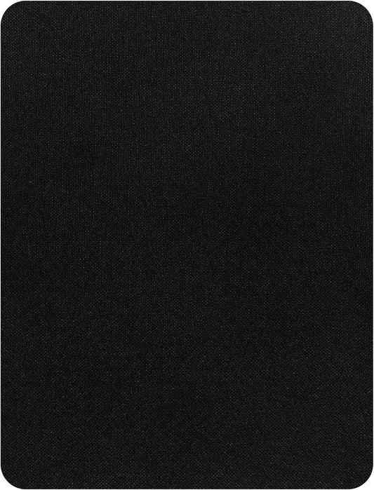 KING MOUNTAIN Fine Linen Repair Patches, Self-Adhesive Linen Fabric Patches, 8X11 inch Extra Size, Multi Color, Can be Used for Linen Sofa Repair and Linen Clothes Repair(Black,8" x 11")