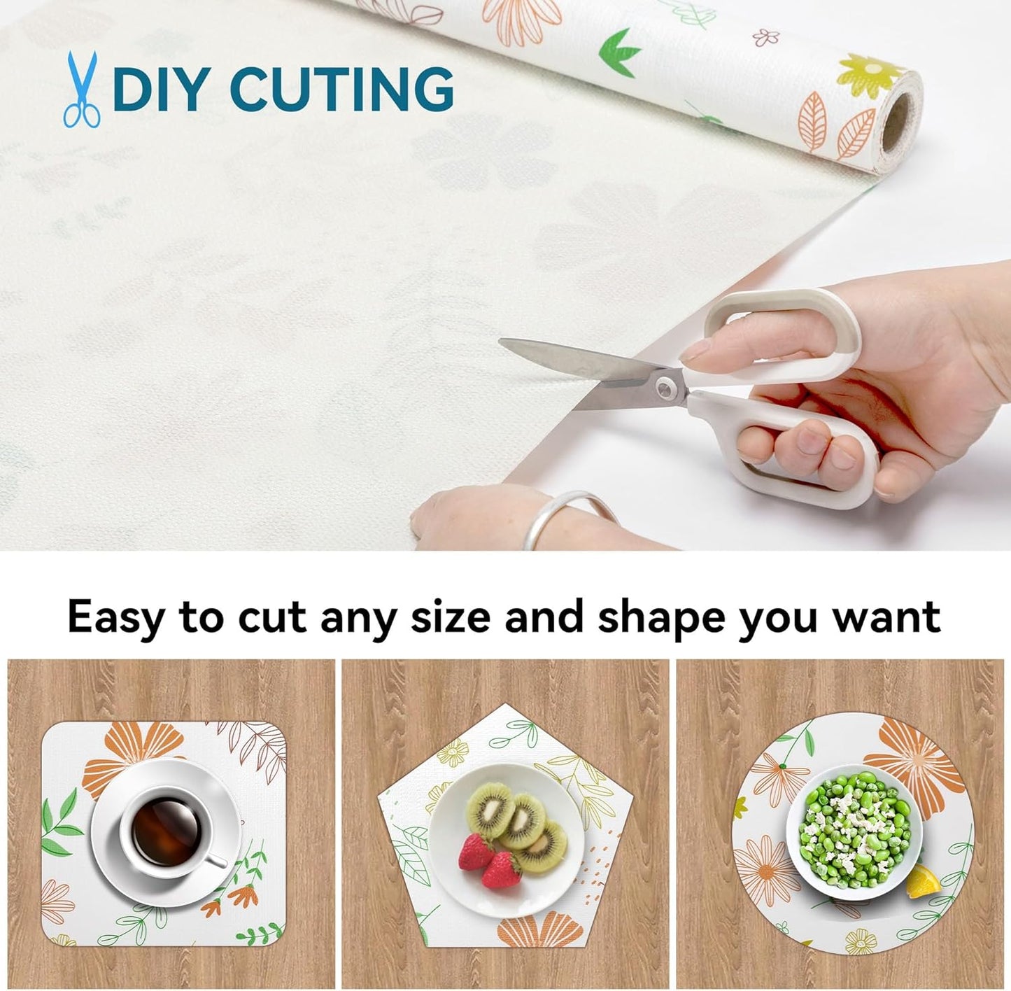 Shelf Liner Non Adhesive, 12 Inch x 10 Feet Cabinet Liners for Pantry Drawer Vanity, Drawer Liners Strong Grip Non Slip Waterproof, Shelf Liners for Kitchen Cabinets