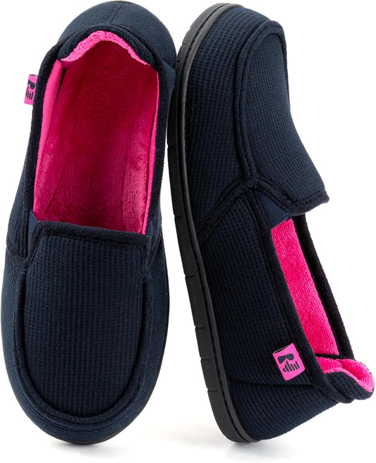 RockDove Women's Two-Tone Hoodback Slipper with Removable Insole