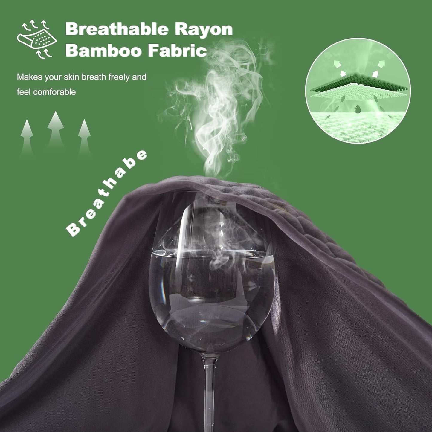 Waterproof Mattress Protector, California King Size Mattress Pad Fitted 6"-18" Deep Pocket, 3D Air Fabric Bed Mattress Cover Noiseless Washable for Home, Bedroom, Hotel(Carbon Gray)