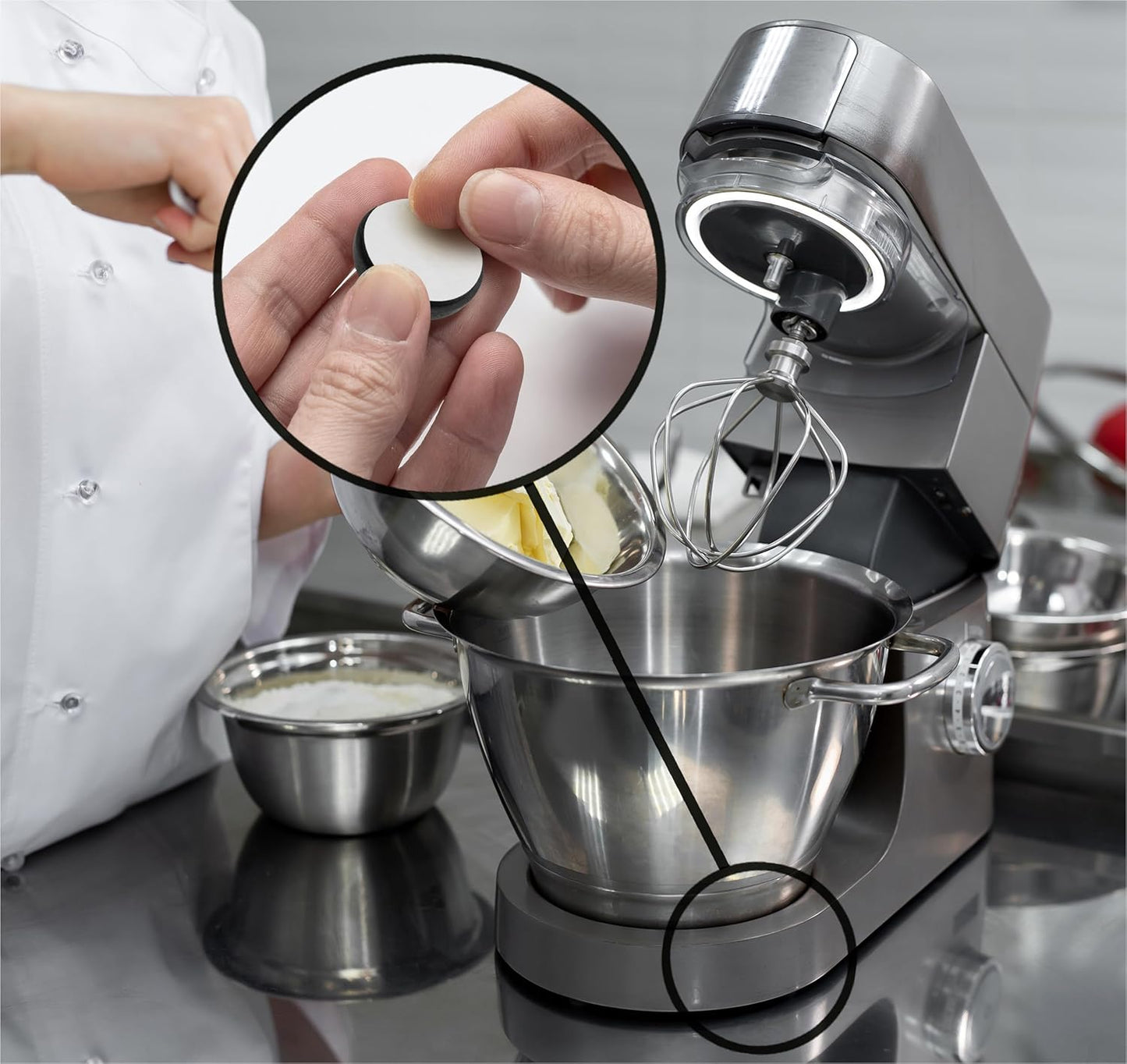 Slipstick GorillaGlides Kitchen Appliance Sliders (16 x 1” Round Glides) Self Adhesive Countertop Appliance Sliders Provide Easy Sliding and Saves Space on Counters