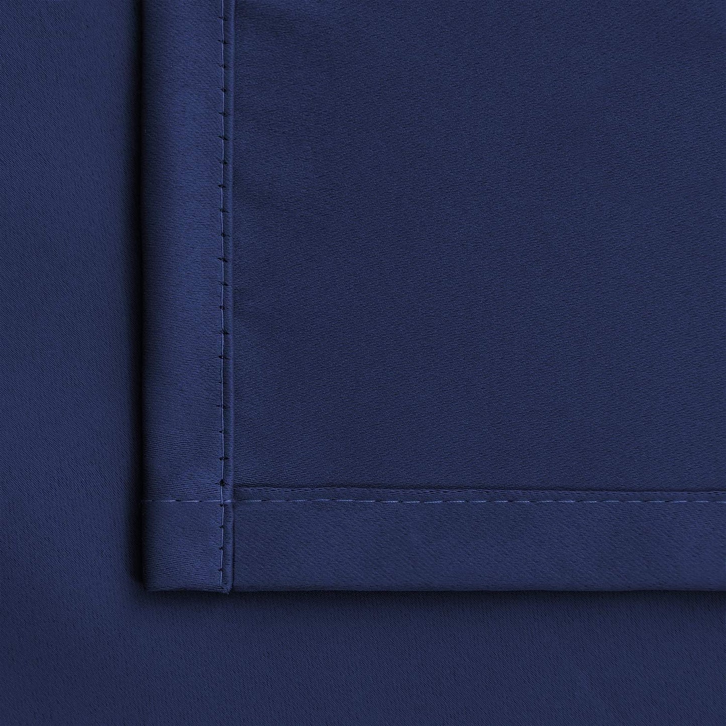 BGment Rod Pocket Blackout Curtains for Bedroom - Thermal Insulated Room Darkening Curtain for Living Room, 52 x 72 Inch, 2 Panels, Navy Blue