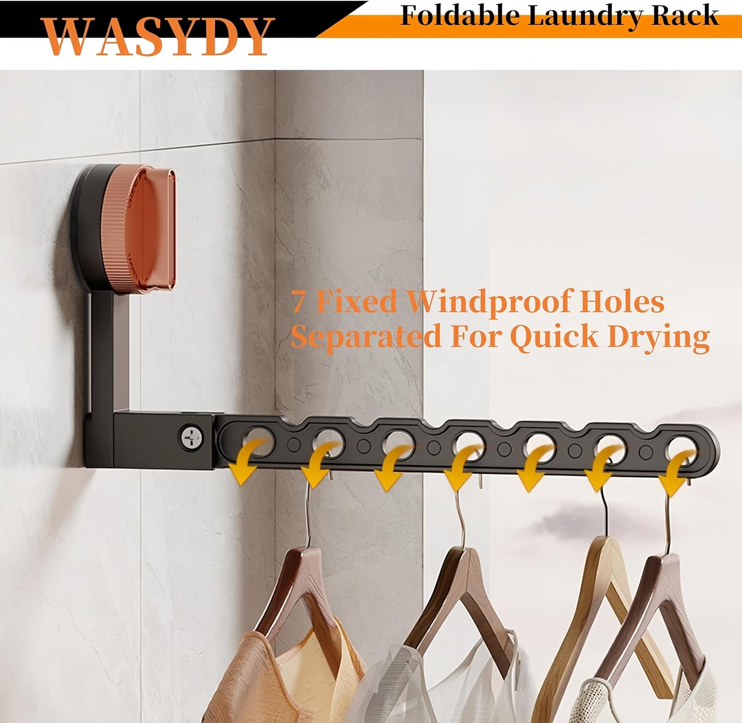 Wall Mounted Clothes Drying Rack,Laundry Dryer Hanger With Suction Cup,Foldable Aluminum Space Saving Laundry Hanger Wall Mount,Folding Portable Clothes Hanger For Laundry Room,Bathroom,RV,Travel