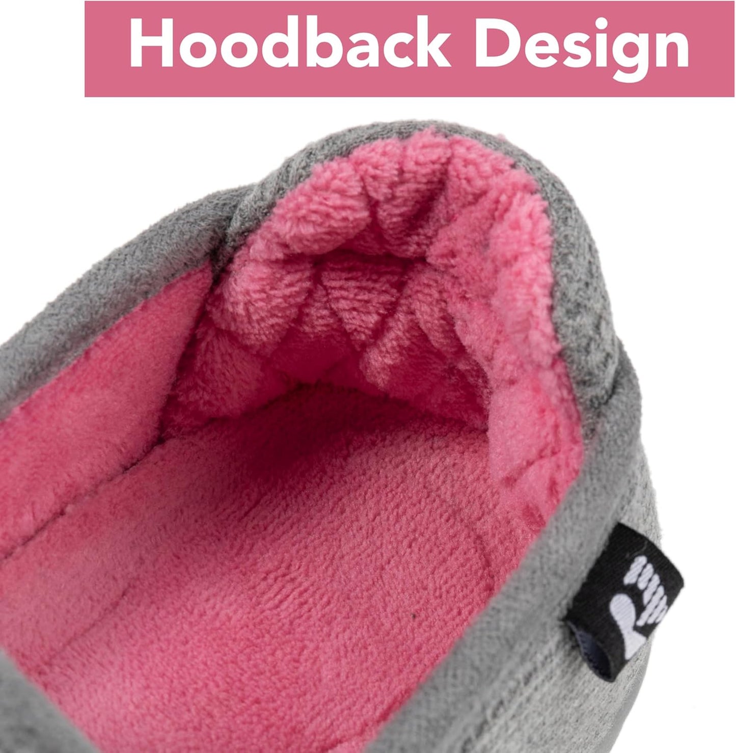 RockDove Women's Two-Tone Hoodback Slipper with Removable Insole