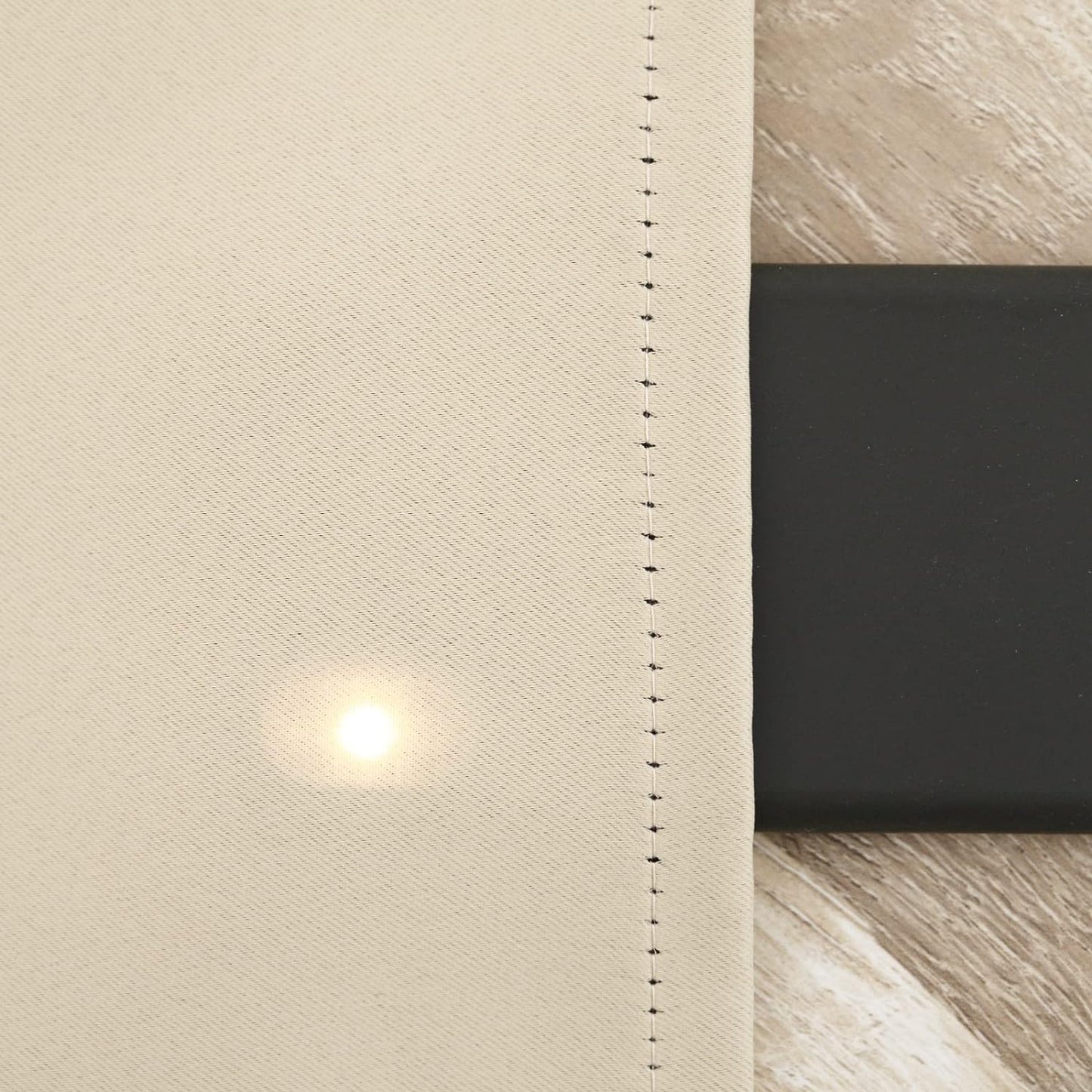 Pickluc Cafe Curtain (Half Window Curtain) 30 Inches Length, Rod Pocket Kitchen Curtain, Short Blackout Curtain for Small Window, 30" Wide and 30" Long, 2 Panels, Ivory