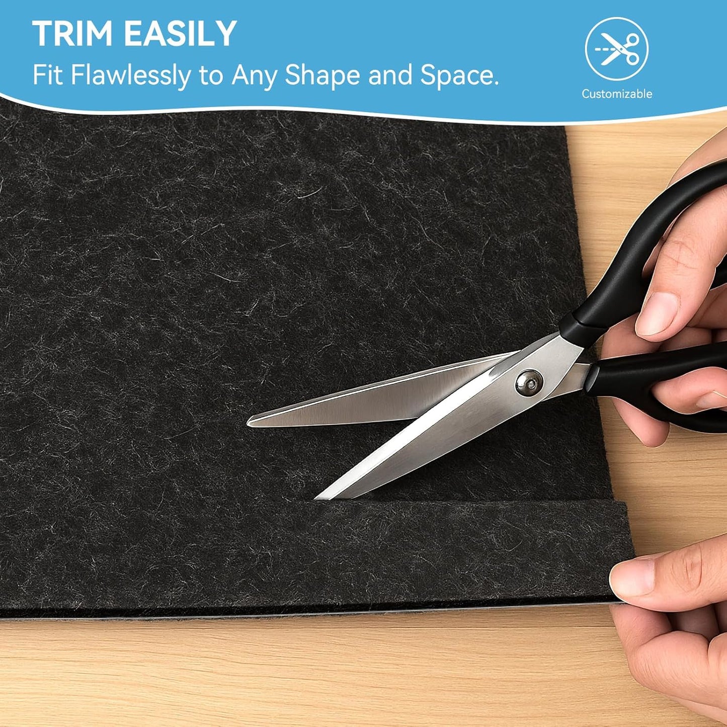 Warmstar 2x6 FT Non Slip Rug Pad,100% Waterproof Felt Rug Pad for Hardwood Floors,1/4” Thick Soft Carpet Pad with Natural Rubber Backing, Secure Grip & Floor Protection