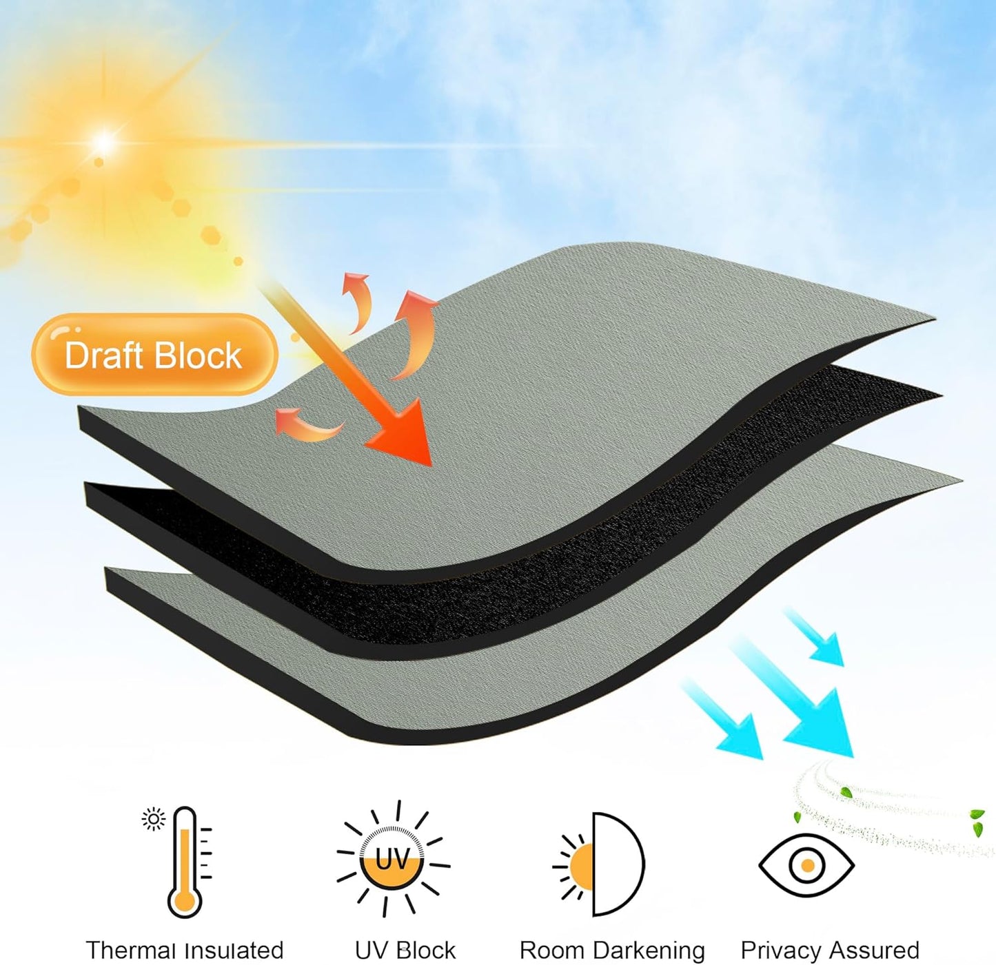 RYB HOME Small Window Curtains, Blackout Privacy Thermal Insulating Drapes for Bedroom Bathroom Basement Cafe Classroom Short Window Decor, W34 x L45, Sage Green, 2 Panels