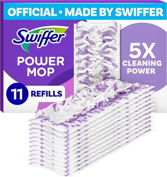 Swiffer PowerMop Multi-Surface Mopping Pad Refills, Made by Swiffer, for Floor Cleaning, 11 Count
