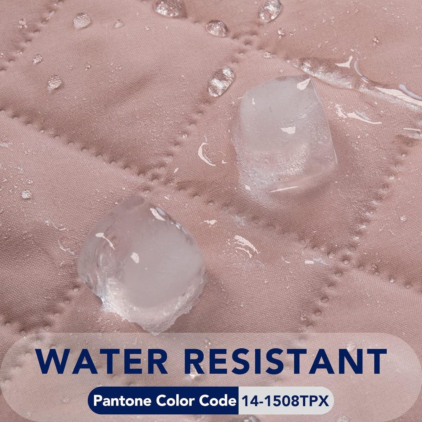 PureFit Reversible Quilted Sofa Cover, Water Resistant Slipcover Furniture Protector, Washable Couch Cover with Non Slip and Elastic Straps for Kids, Dogs, Pets (Small Recliner, Pink/Beige)