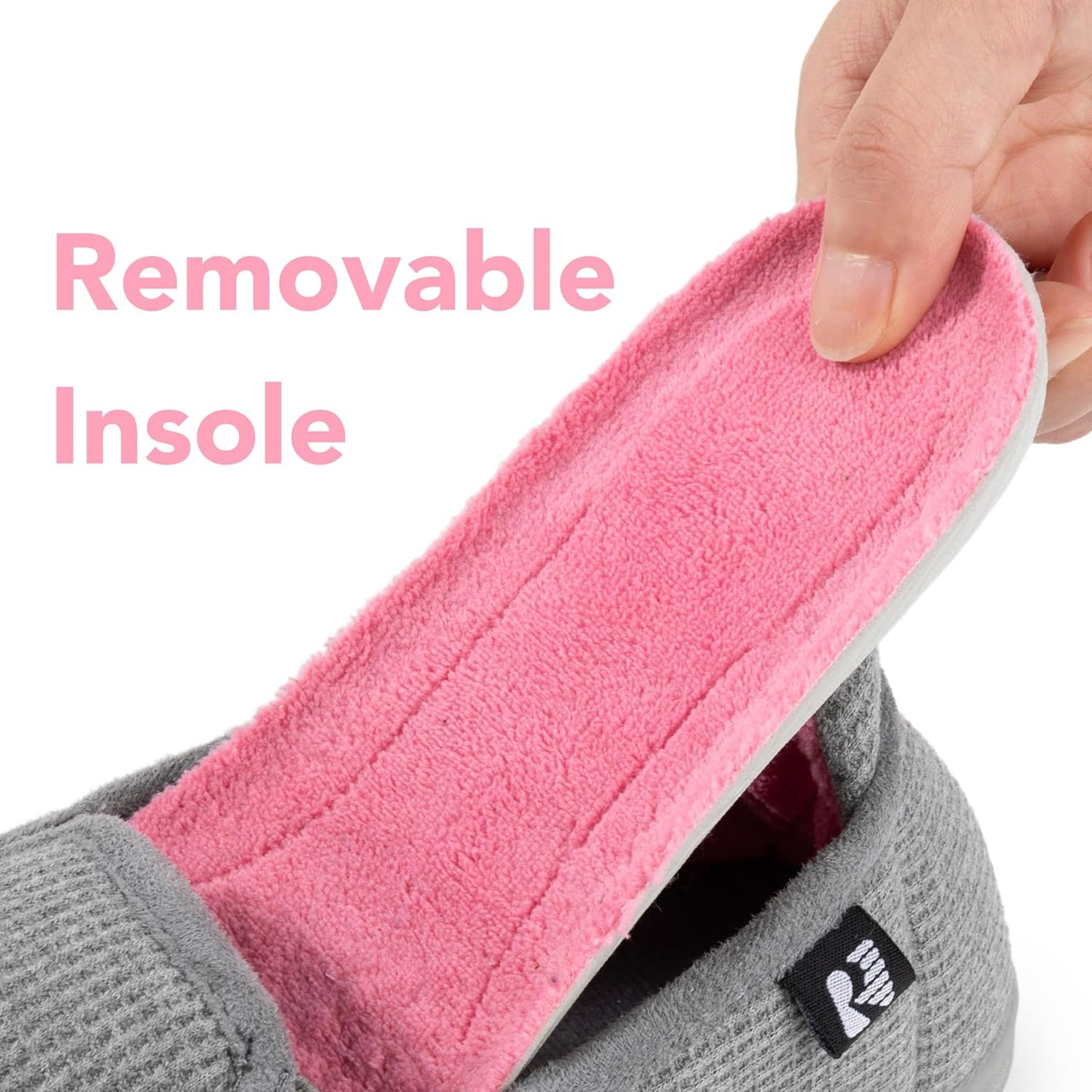 RockDove Women's Two-Tone Hoodback Slipper with Removable Insole