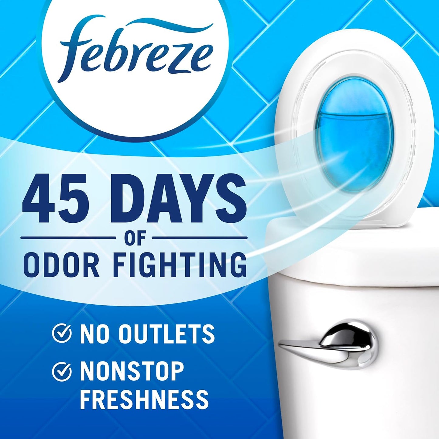Febreze Small Spaces Air Freshener, Odor-Fighting, Plug In Alternative, Air Fresheners for Home and Bathroom and Kitchen, Closet Air Fresheners, Hawaiian Aloha Scent, 2 Count