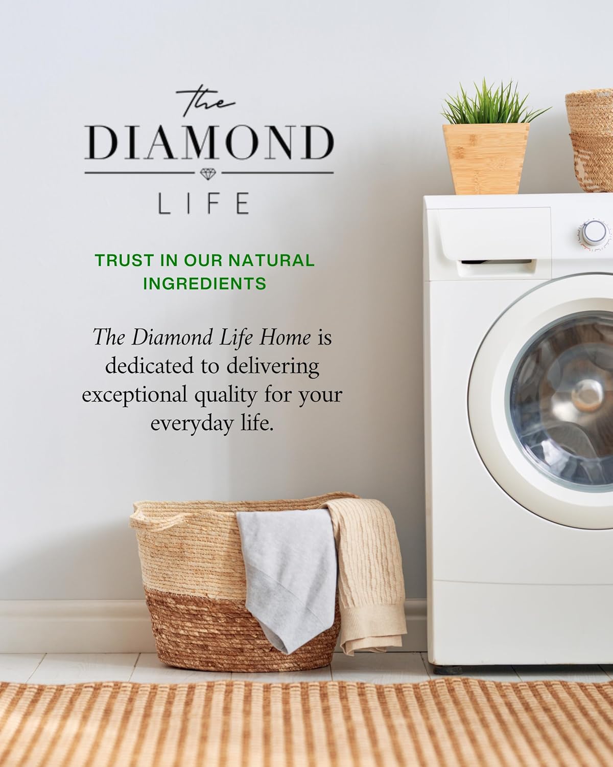 Home 'COTE D'AZUR Laundry Detergent Powder & Laundry Booster – Ultra-Concentrated Marine & Sandalwood Scent – Plant-Based, Stain-Fighting, HE Safe, Gentle on Skin – 32 oz / 64 Loads