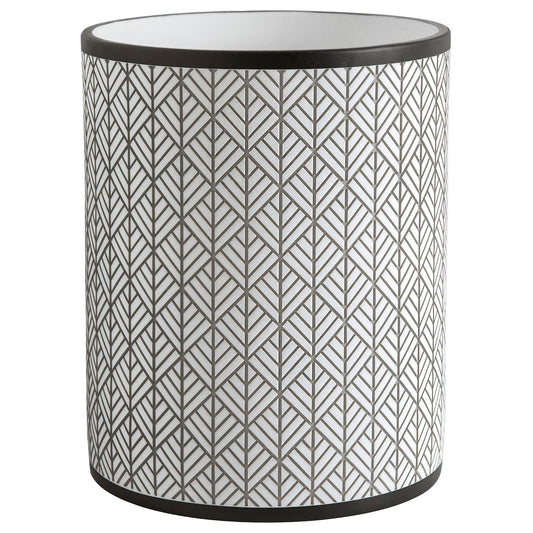 Allure Home Creation Shelby Resin Grey Multicolored Wastebasket Trash Can, Compact Size, 1.74 Gallons
