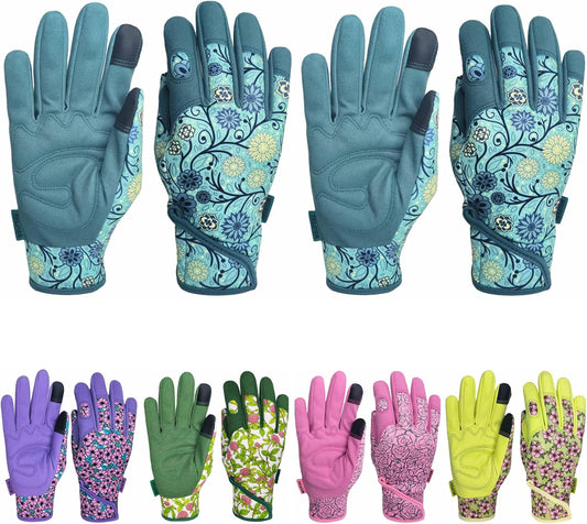 Thorn Proof&Puncture Resistant Gardening Gloves with Grip,Garden Gloves for Women, Leather Work Gloves,Gifts