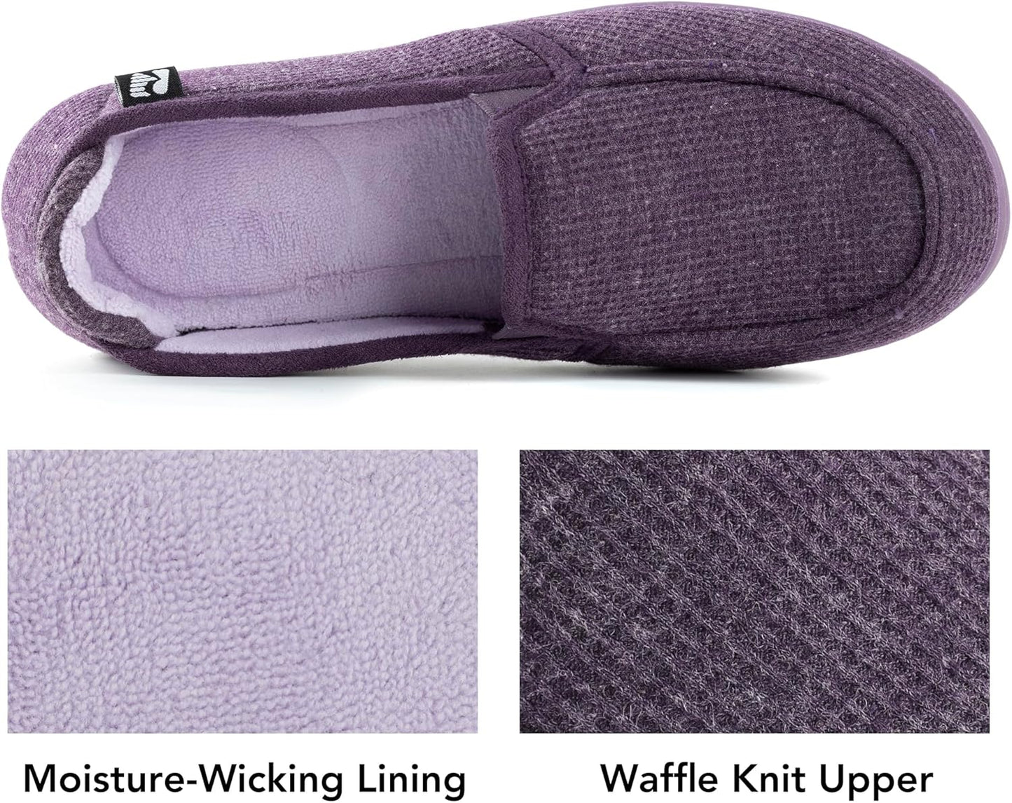 RockDove Women's Two-Tone Hoodback Slipper with Removable Insole