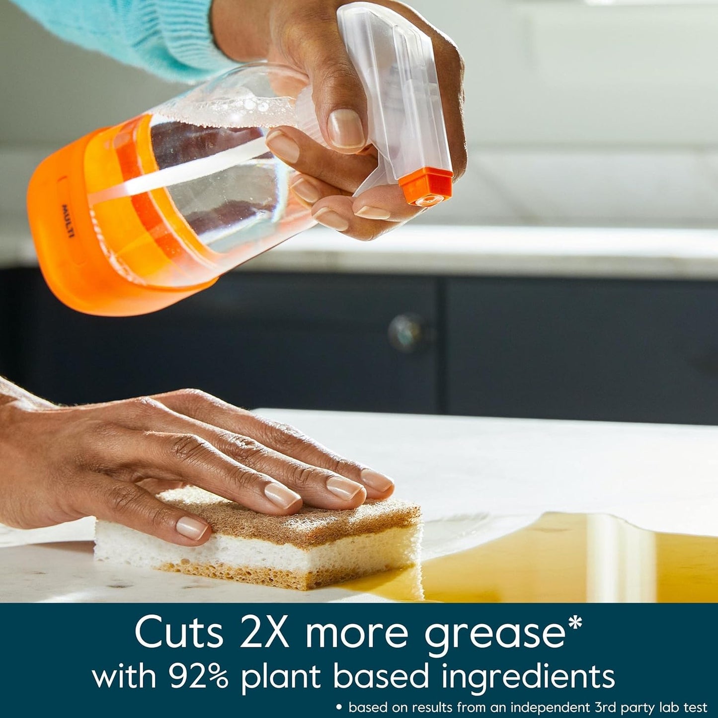 Grove Co. Multi-Purpose Cleaner, Refill Concentrate (6 x 1 Fl Oz) Plant-based Household Cleaning Supplies, Ammonia & Chlorine Free, No Plastic Waste, Lavender Blossom & Thyme, Total 3 x 2 Pack Refills