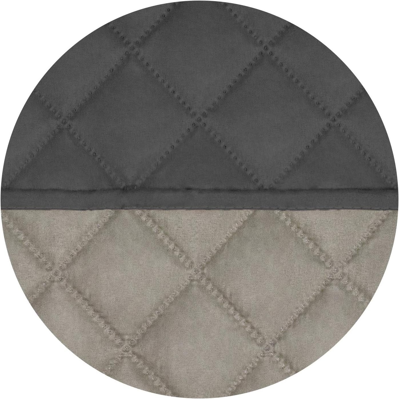 PureFit Reversible Quilted Sofa Cover, Water Resistant Slipcover Furniture Protector, Washable Couch Cover with Non Slip and Elastic Straps for Kids, Dogs, Pets (Chair, Dark Gray/Beige)