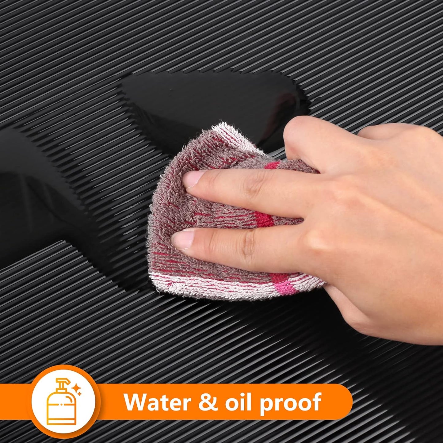 Shelf Liners for Kitchen Cabinets Non Adhesive Drawer Liner EVA Material Cupboard Mat Waterproof Refrigerator Mats Washable Fridge Liner for Cupboard and Desks Black Shelf Liner 11.8 x 236.2 Inches