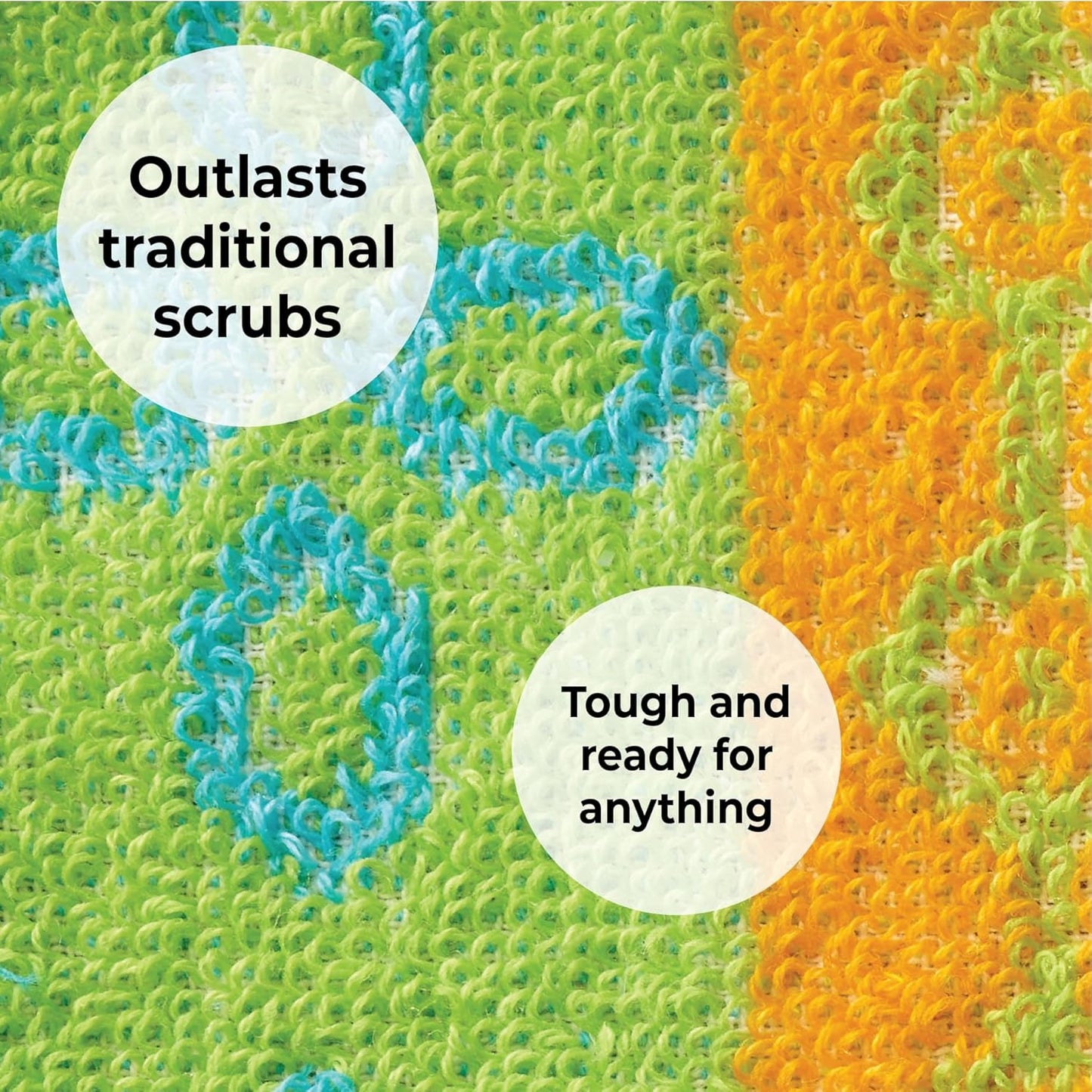 Skoy Scrub, 1-Piece Reusable, Non-Scratching Dish Scrubber for Kitchen and Household Cleaning, Planet-Friendly, Dishwasher Safe Soft Scrub, Monochromatic Colors
