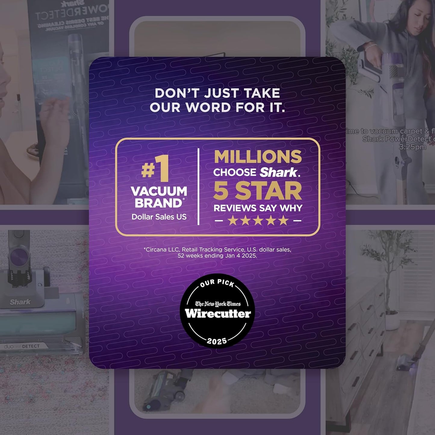 Shark PowerDetect Cordless Stick Vacuum, Powerful Suction, HEPA Filtration, 70-Minute Runtime, Carpet & Hard Floor, Portable, XL Dust Cup, Stick Vacuum for Pet Hair, Dark Gray, IP1251