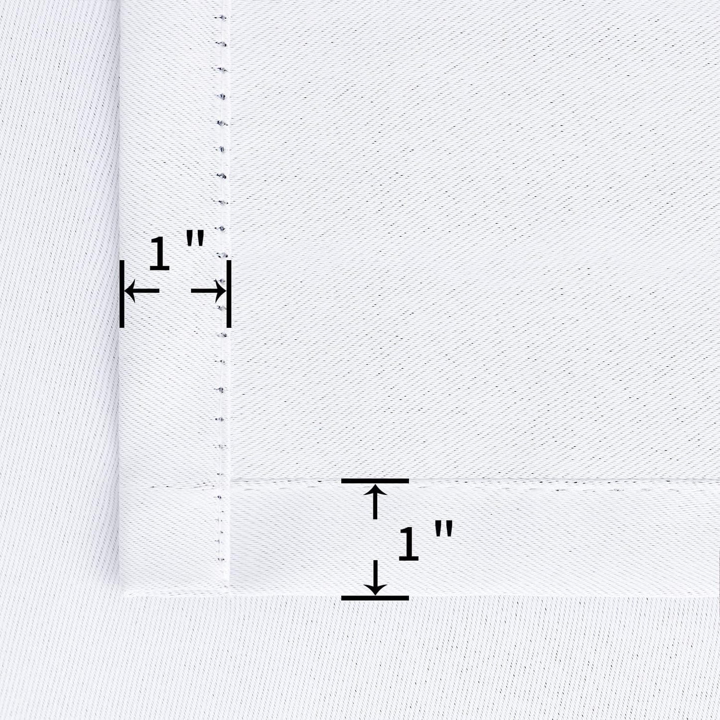 BGment White Curtains 54 Inches Length for Short Window - Rod Pocket Thermal Insulated Window Treatment Curtains for Kitchen Bedroom, 2 Panels, Pure White, 42 x 54 Inch