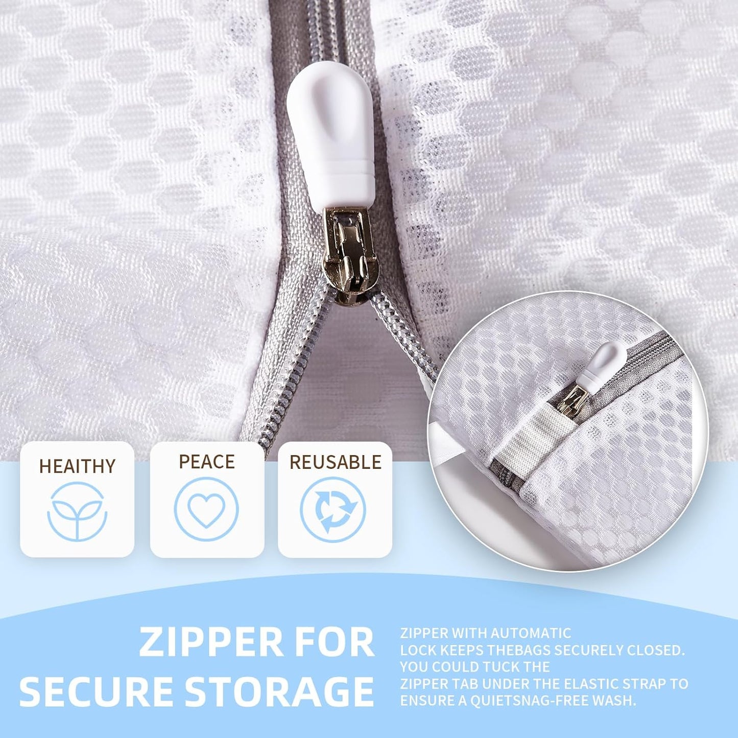 Mesh Laundry Bags, Mesh Wash Bags, Durable Mesh Structure with Strong Zipper, Suitable for Underwear, Delicate Clothes, Pants, Shoes, Socks Washing (Honey mesh, Extra Large 24*36in+36*44in)