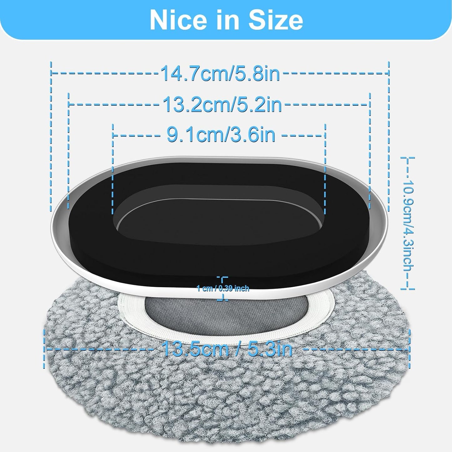 New Upgrade Furniture Movers Sliders, 8+8 Pack 5.8 * 4.3" Multi-Surface Furniture Sliders with Groove Design, Oval 8PCS Moving Pads and 8 Hardwood Socks, Protect Floor and Easily Move Furniture