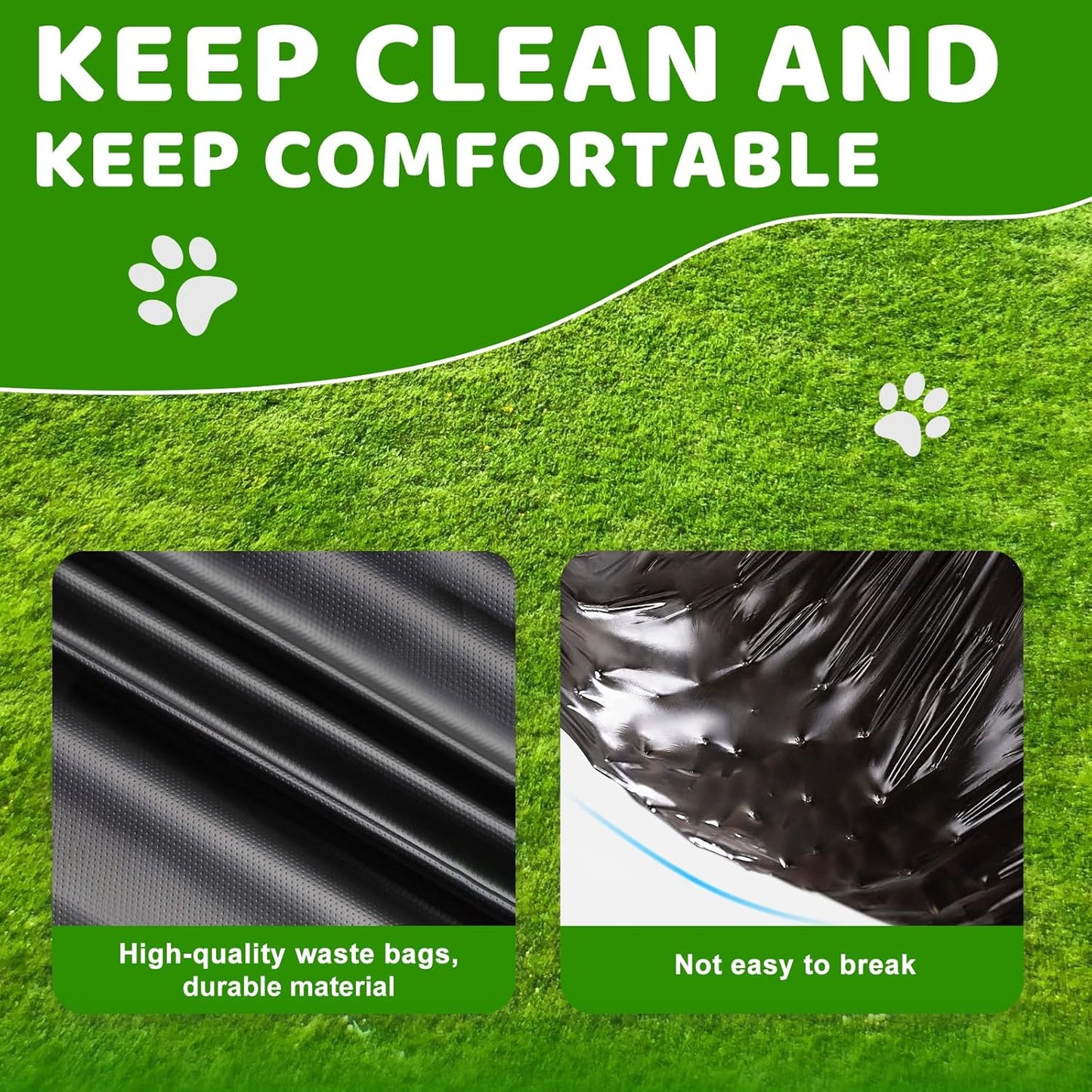 Dog Poop Trash Can Outside, 20L/5Gallon Pedal and Removable Inner Waste Bin, Outdoor Dog Poop Trash Can with 100 Bags, Pet Waste Container for Garden, Black