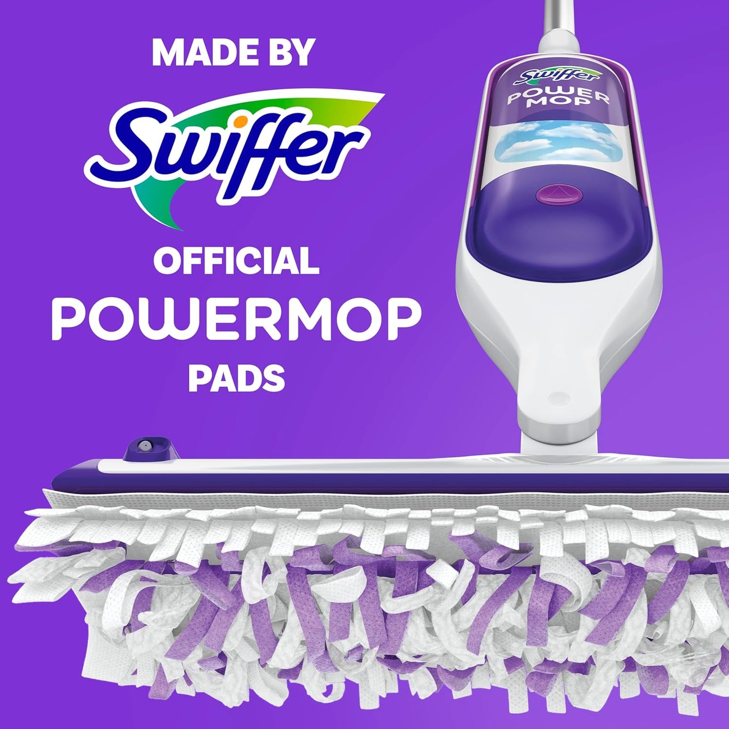 Swiffer PowerMop Multi-Surface Mopping Pad Refills, Made by Swiffer, for Floor Cleaning, 11 Count