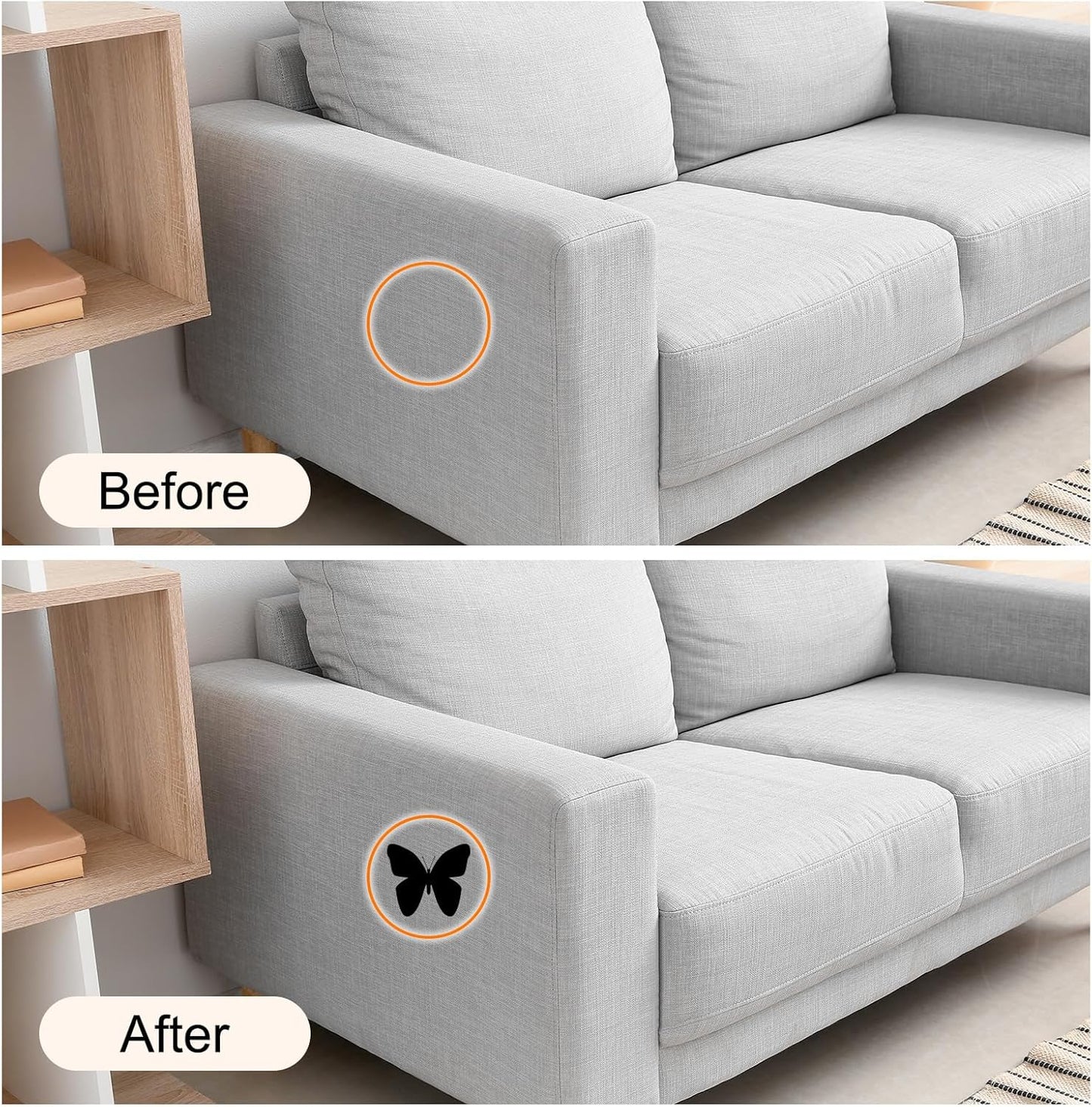 Repair Patches Repair Tape Self-Adhesive DIY Repair Patch Linen Gear Patch for Sofa, Furniture, Chair, Clothing,Tents,3.5x79 Inch,Brown