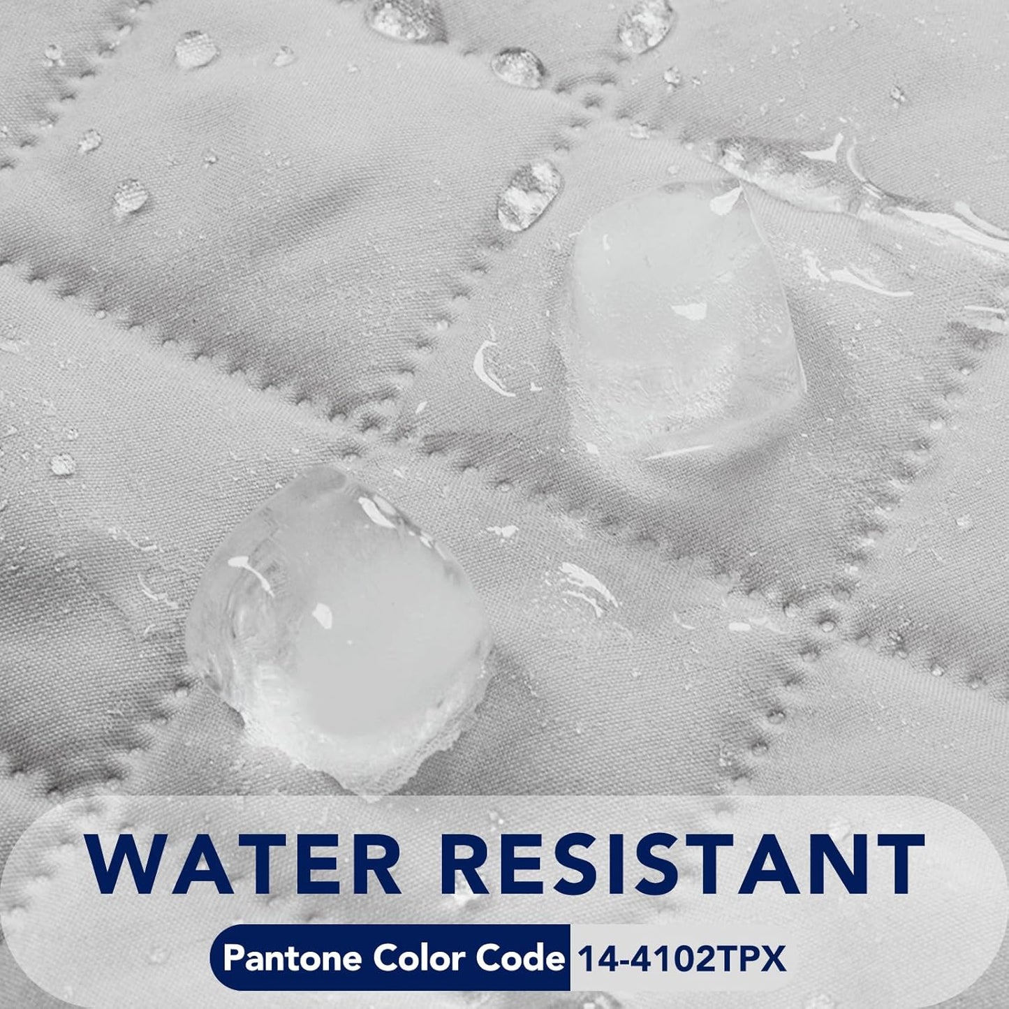 PureFit Reversible Quilted Sofa Cover, Water Resistant Slipcover Furniture Protector, Washable Couch Cover with Non Slip and Elastic Straps for Kids, Dogs, Pets (Chair, Light Gray/Light Gray)