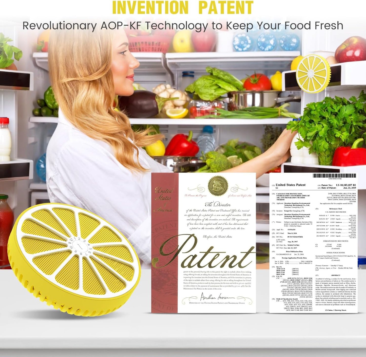 Fridge Deodorizer Odor Eliminator - Refrigerator Cleaner Freshener For Home, Smell Remover For Kitchen, More Effective Than Baking Soda Bamboo Air Purifier Bags(3Packs)