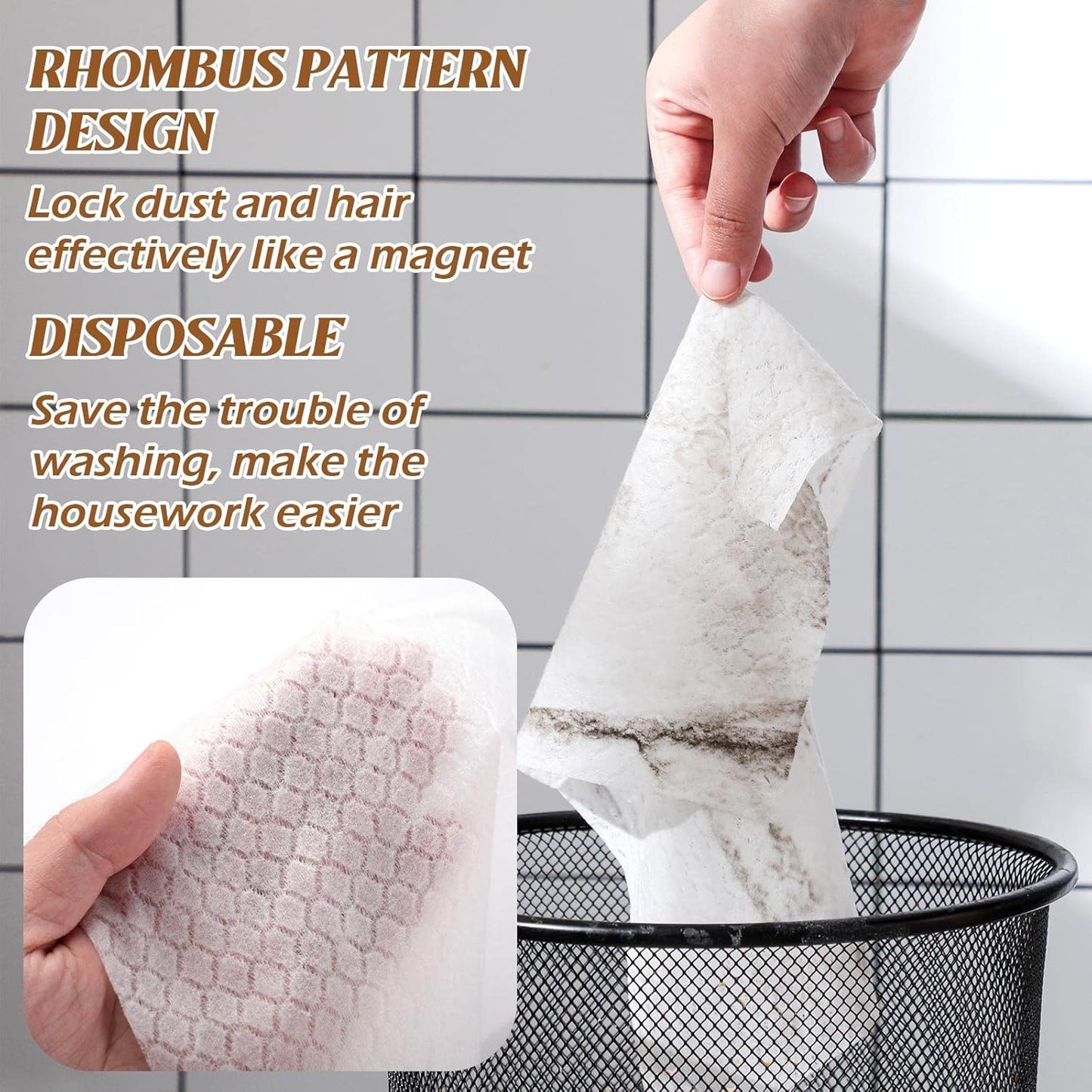 Hoolerry 900 Count Dry Sweeping Cloths Dry Mop Refills Sweeper Dusting Cloths Disposable Duster Refills Floor Mop Pads, 11.81 x 8.66 inch