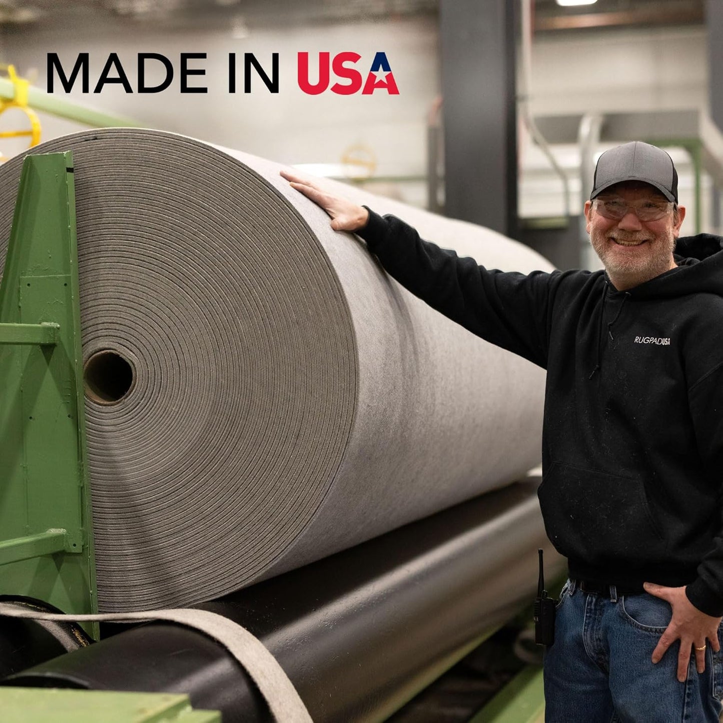 RUGPADUSA - Eco-Plush - 10'x14' - 1/4" Thick - 100% Felt - Premium Cushioned Rug Pad - Available in 3 Thicknesses, Many Custom Sizes