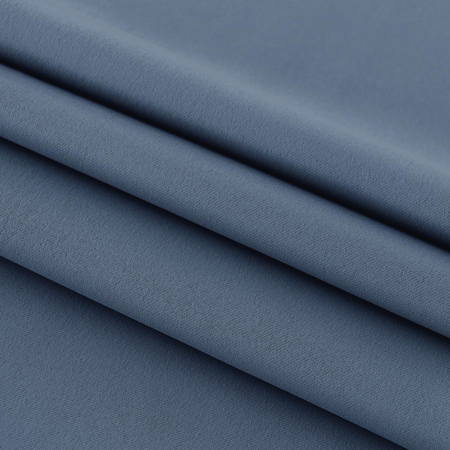 DWCN French Door Curtains – Rod Pocket Thermal Blackout Curtain for Doors with Glass Window, Kitchen and Patio Doors for Privacy, 25 X 40 Inches Long, 1 Curtain Panel with Tieback,Dusty Blue