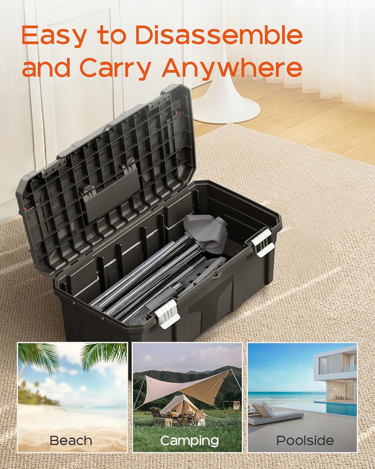 Clothes Drying Rack Foldable, 59 inch Tripod Laundry Drying Rack Indoor with Rotating Clothes Rail for 27 Pieces of Clothes, Space Saving, Stainless Steel, Grey and Silver CDR001G01