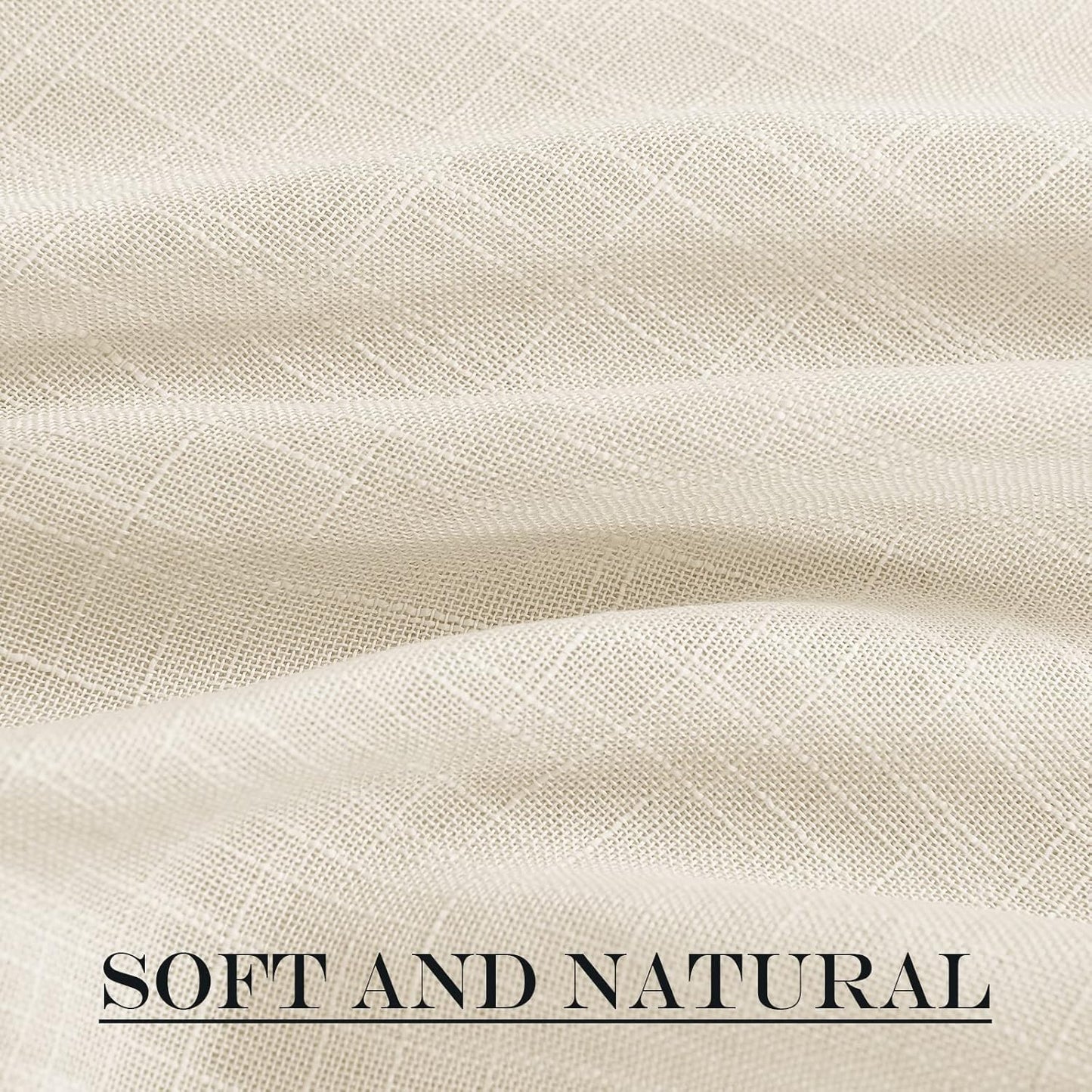 NICETOWN Side Door Front Curtains for Small Window, Privacy Door Shades for Sidelight Curtains, Light Filter Privacy Side Window Drapes, W36 X L72, Beige, 1 Panel