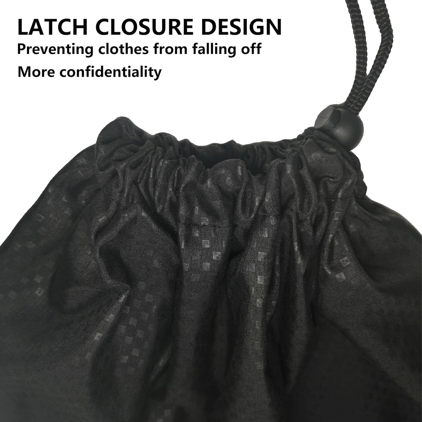 ZPECC Travel Laundry Bag 12 Pack,Bulk Extra Large Heavy Duty Bags, Durable Dirty Clothes Organizer With Drawstring, Fit a Basket or Hamper (40" X 30",Black)