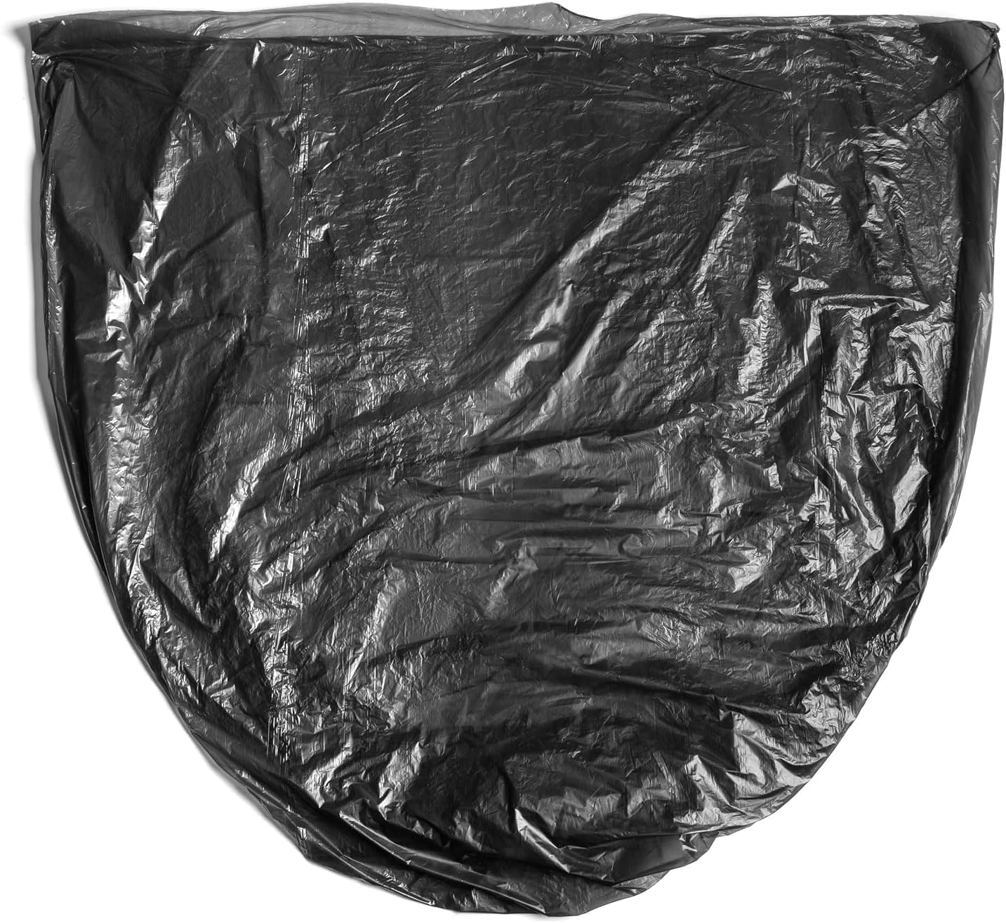 Aluf Plastics High Density Trash Bags, 45 Gallon, 1000 Count, 16 Micron (eq), 40" x 48", Black, for Bathroom, Office, Industrial, Commercial, Janitorial, Municipal, Recycling