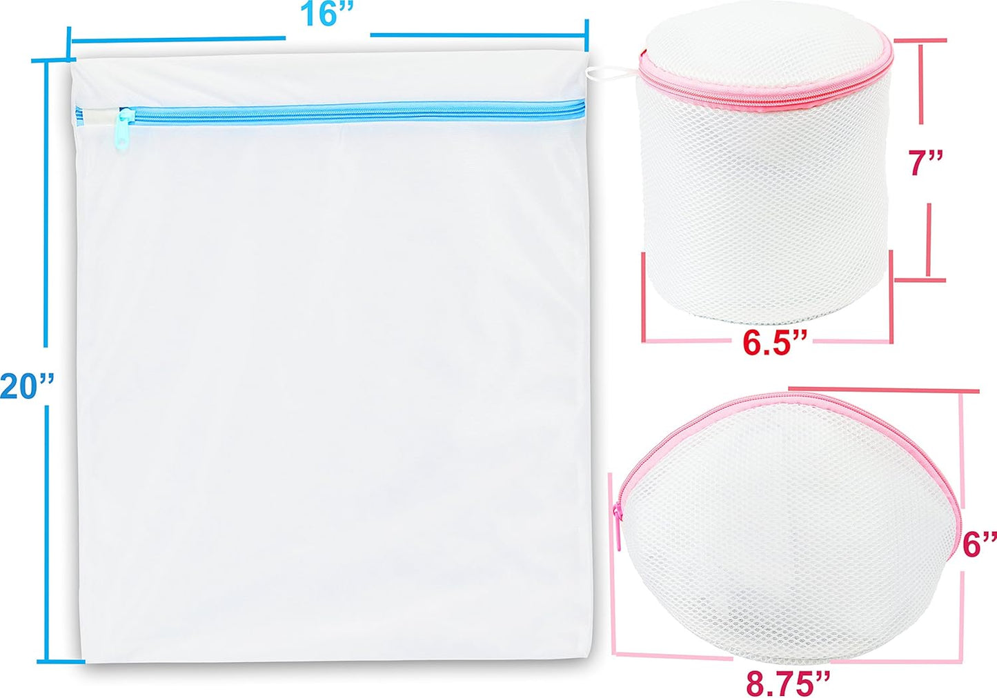 Simple Houseware Laundry Bra Lingerie Bags (2 Large & 3 Underwear Bags) - 5 Pack